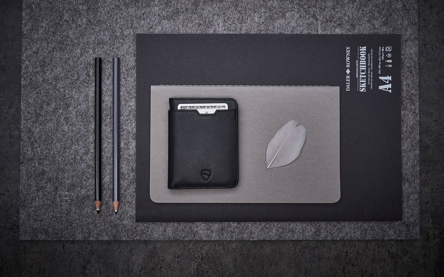 Leather wallet compact